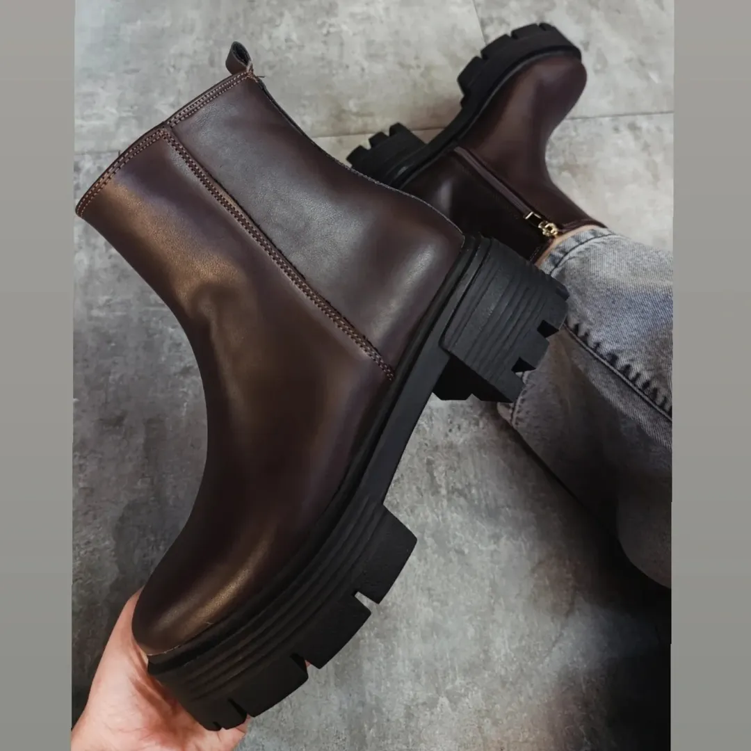 نیم بوت چرم زیره pu بسیار نرم و راحت